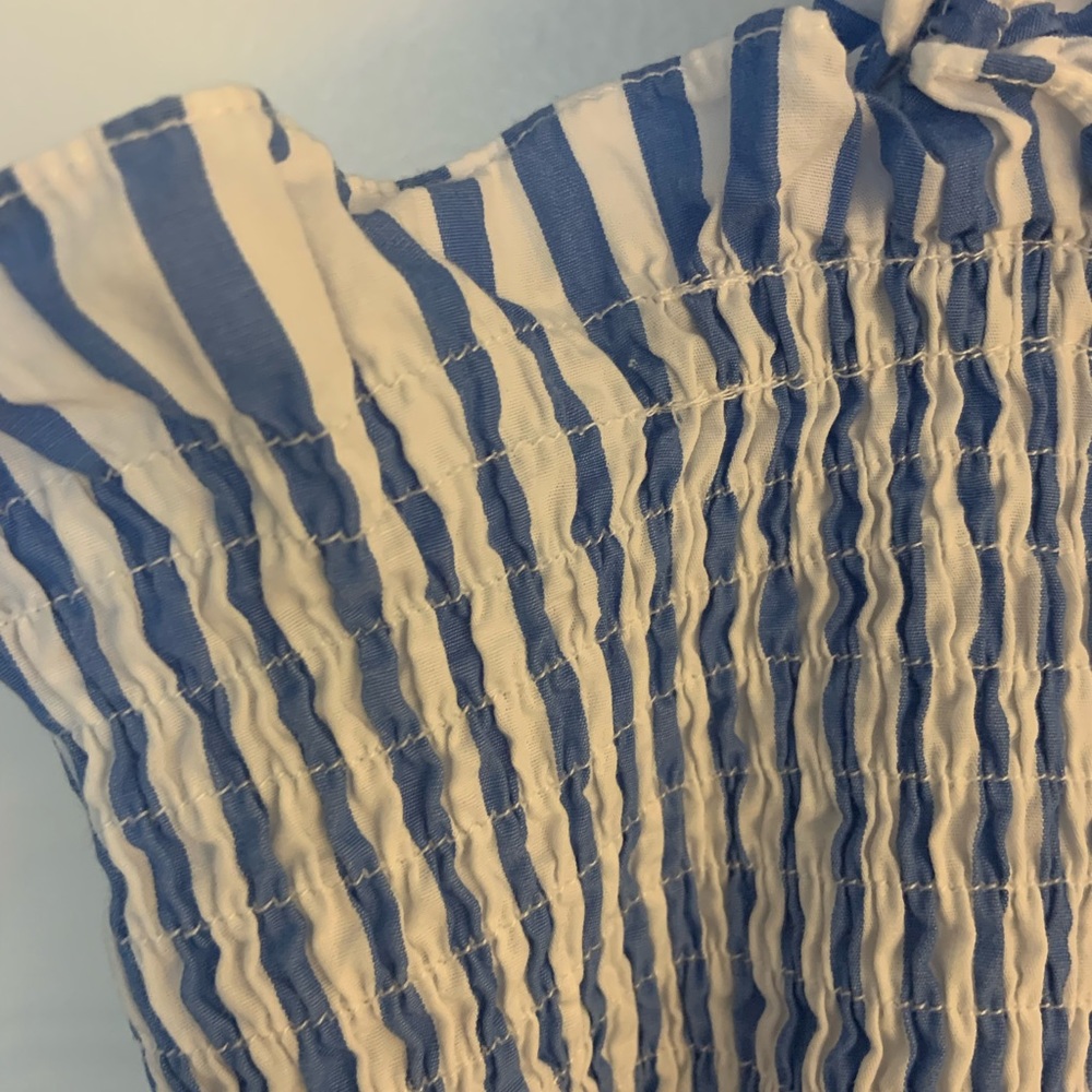 RARE! Hill House Home Ellie Nap Dress in Blueberry Stripe Size S - Picture 4 of 5